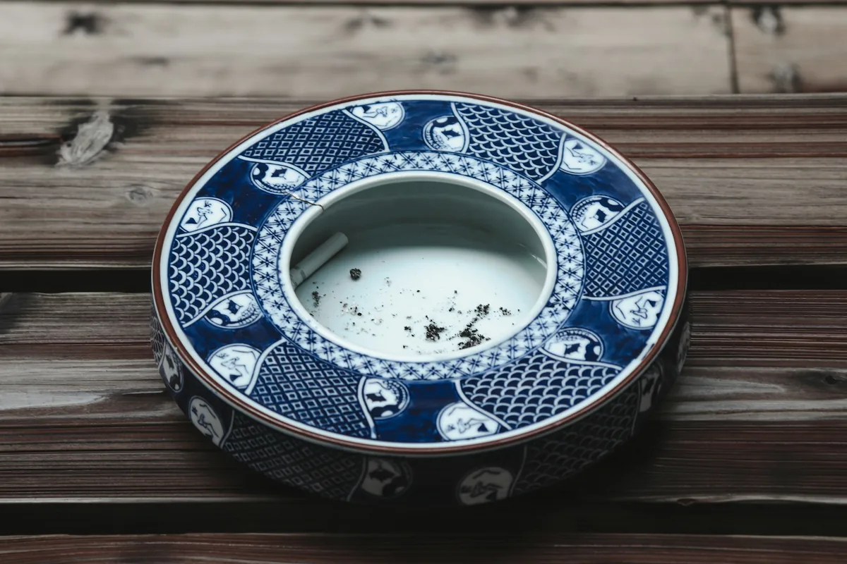 藍の染付の器